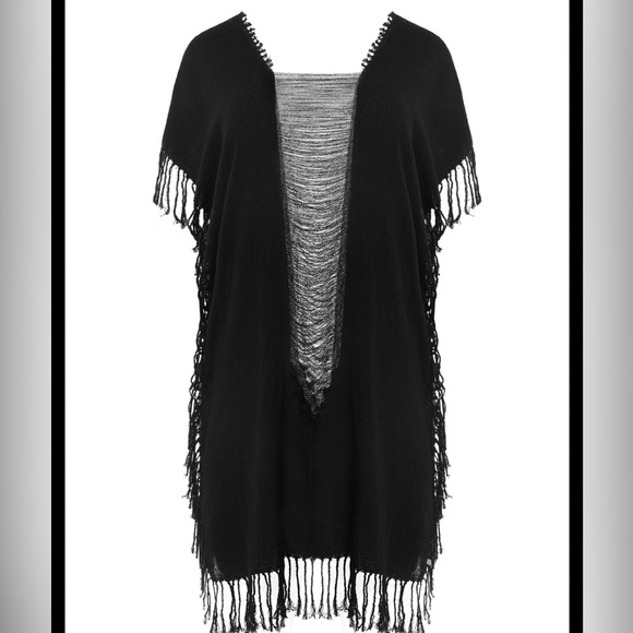 Nwt nib Caravana kaftan ak kin black unisex tunic - Picture 1 of 4